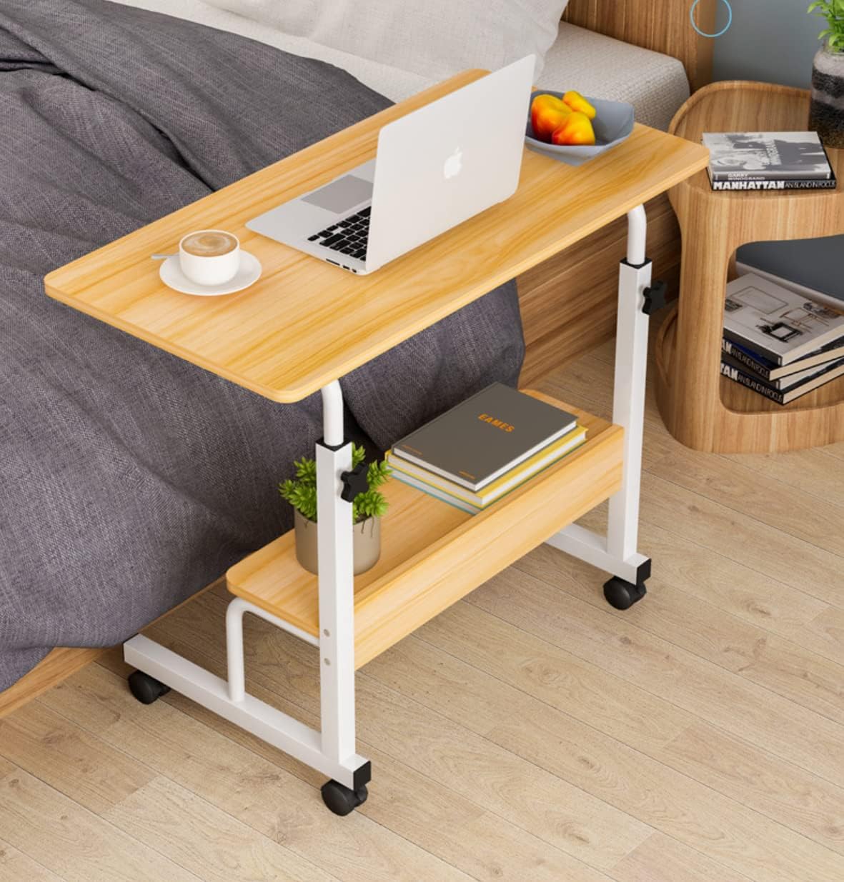 HOMELAND Multi Purpose Laptop Table | Wooden Table with Adjustable ...