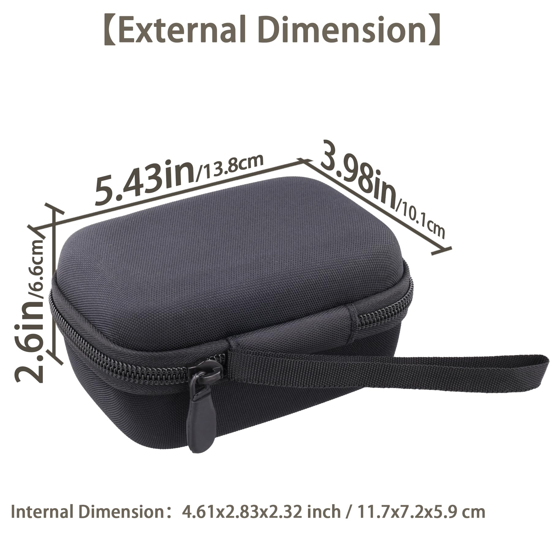 Aenllosi para Zoom H2essential/H2n Estéreo Grabadora portátil Estuche rígido Protector para Transporte, Negro (Solo Estuche)