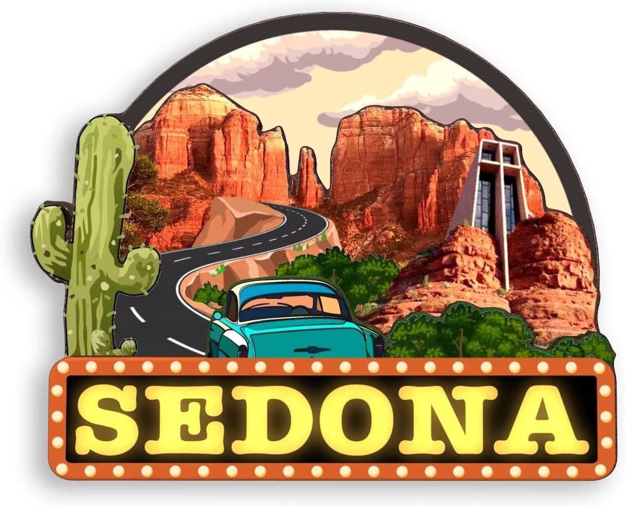 Refrigerator Magnet Sedona Arizona United States Fridge Magnet City Travel Souvenirs Tourist Gifts 3D Classic Landmarks Handmade Crafts Home Decoration -314 Refrigerator Magnet Sedona Arizona United States Fridge Magnet City Travel Souvenirs Tourist Gifts 3D Classic Landmarks Handmade Crafts Home Decoration -314