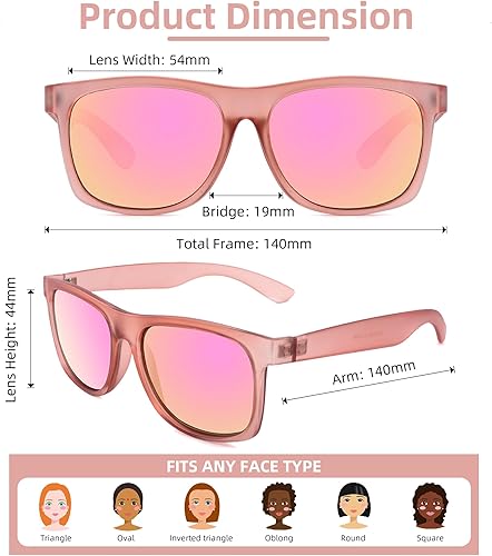 Miniatura 2 de SOPHILY Full Reader - Gafas de sol para mujer y hombre, lentes de sol de lectura para hombre y mujer, color rosa y azul, lentes para exteriores, no