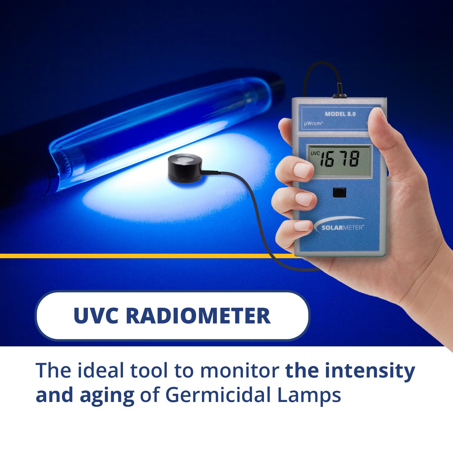 Snapklik.com : Solarmeter Model 8.0-RP UVC Lamp Meter, Handheld Digital ...
