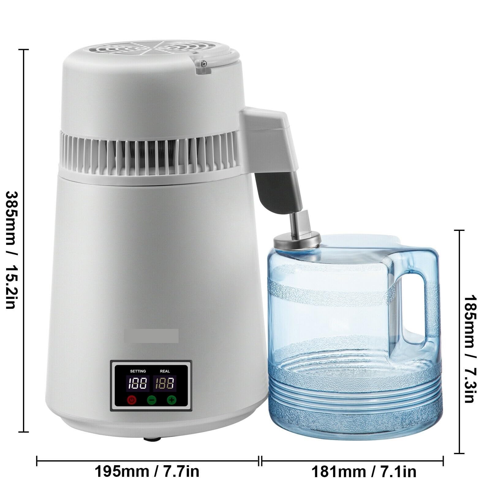 Amazon.co.jp: 4L 純水蒸留器歯科用蒸留水フィルター電気蒸留浄水器