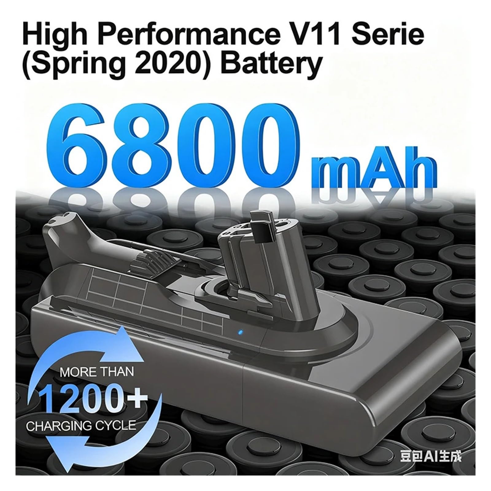 Batería, Compatible con Dyson V11 SV15 SV16 SV17 SV18 SV22, batería Recargable for aspiradora Absolute Animal Fluffy Piezas de aspiradora