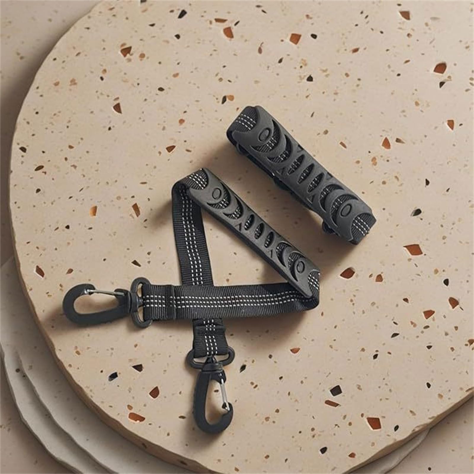 Lot de 2 sangles de rangement pour équipement de ski avec épaules rembourrées antidérapantes pour patin à glace, snowboard, bottes de ski