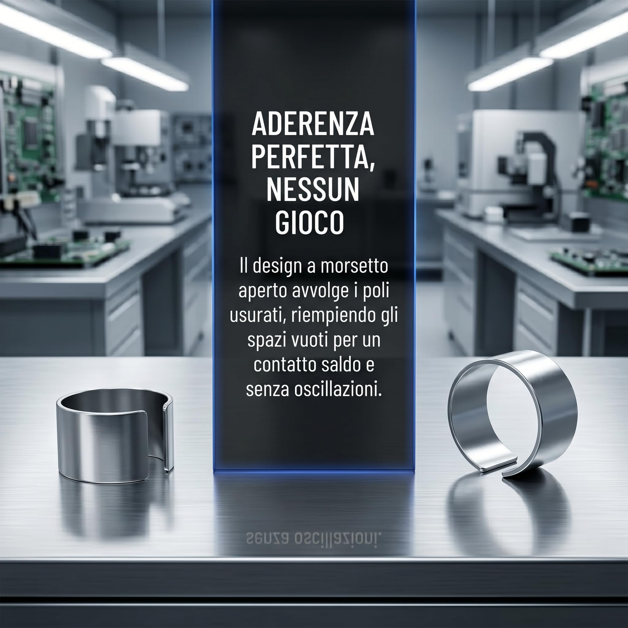 Adattatore Morsetti Batteria Auto, 4 Pezzi Morsetti Batteria in Zinco, Aperto per Riparazione e Adattamento, Anticorrosione per Audio e Video Connettori (Argento)