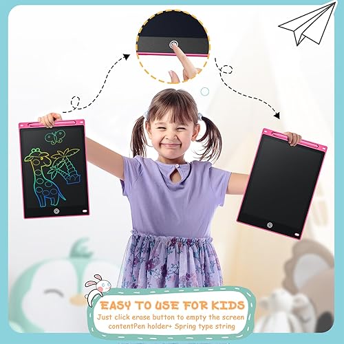 Miniatura 3 de Dirrelo LCD Writing Tablet for Kids, Toddler Toys Drawing Tablet Doodle Board 3 Pack 10inch Drawing Writing Tablet Pad, Girls Boys Birthday Gifts