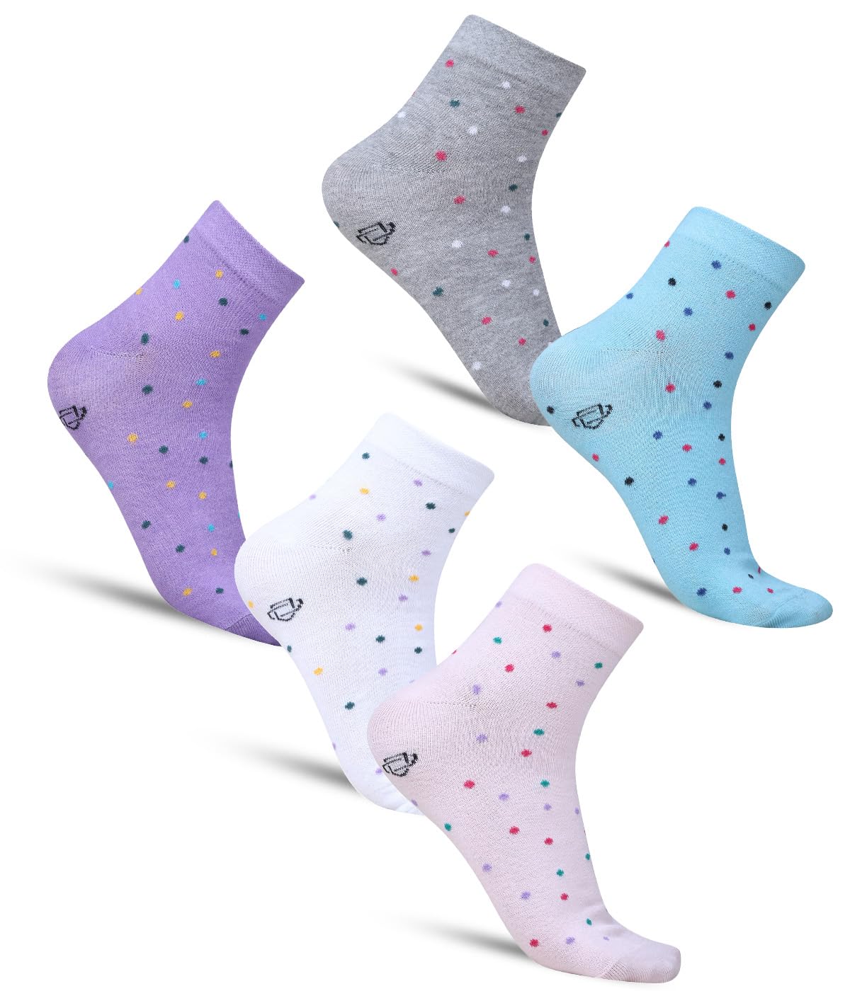Socks For Women's Cotton Casual Ankle Length (Pack of 5)-image-24