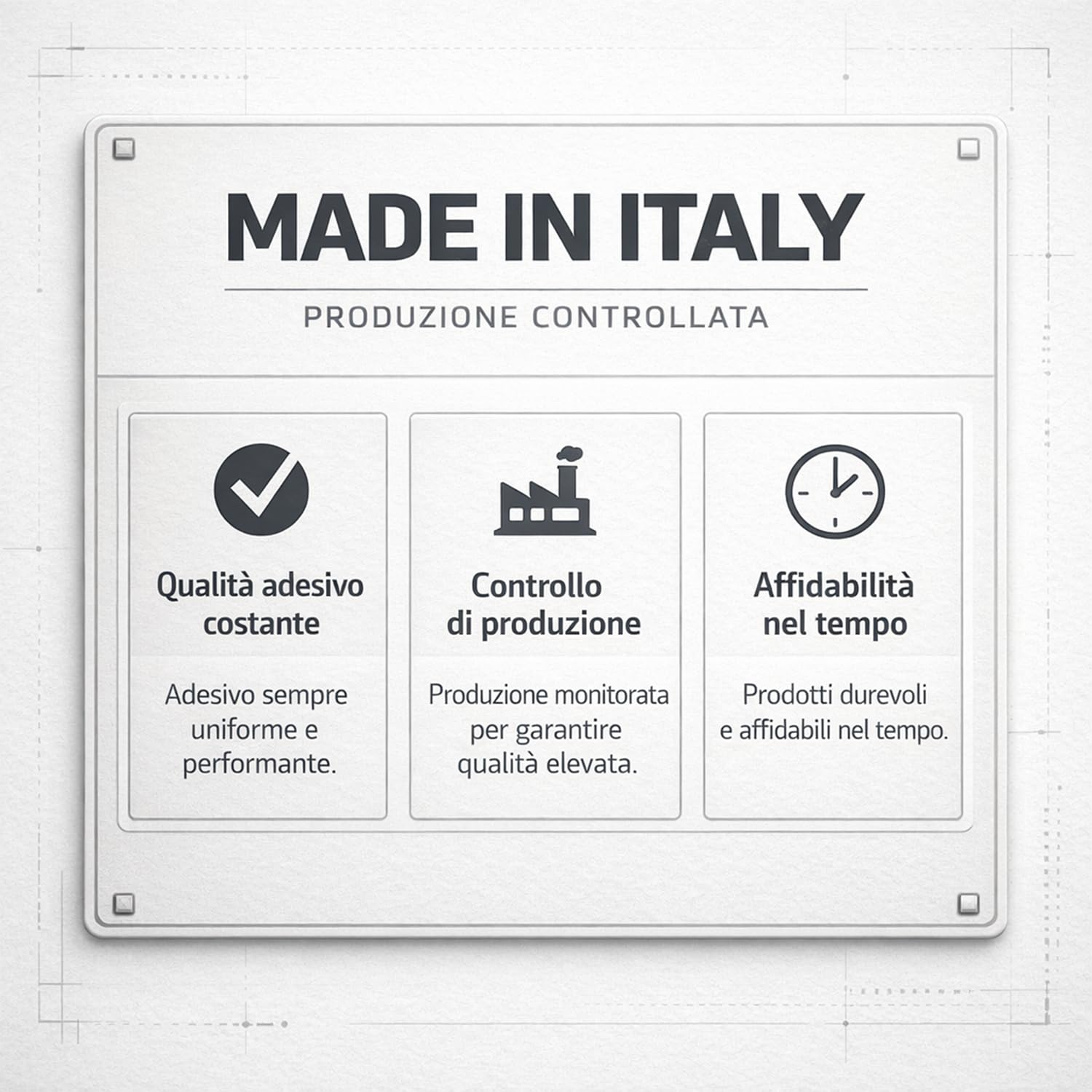 NIPA IT | Nastro Americano Telato, 50mm x 25 metri, Nastro Telato Grigio per Uso Interno/Esterno, Made In Italy
