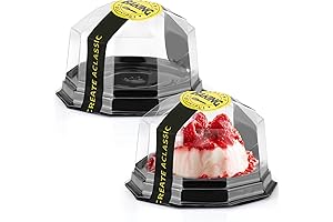 Palksky Mini Bundt Cake Containers: Clear Plastic Box with Lid