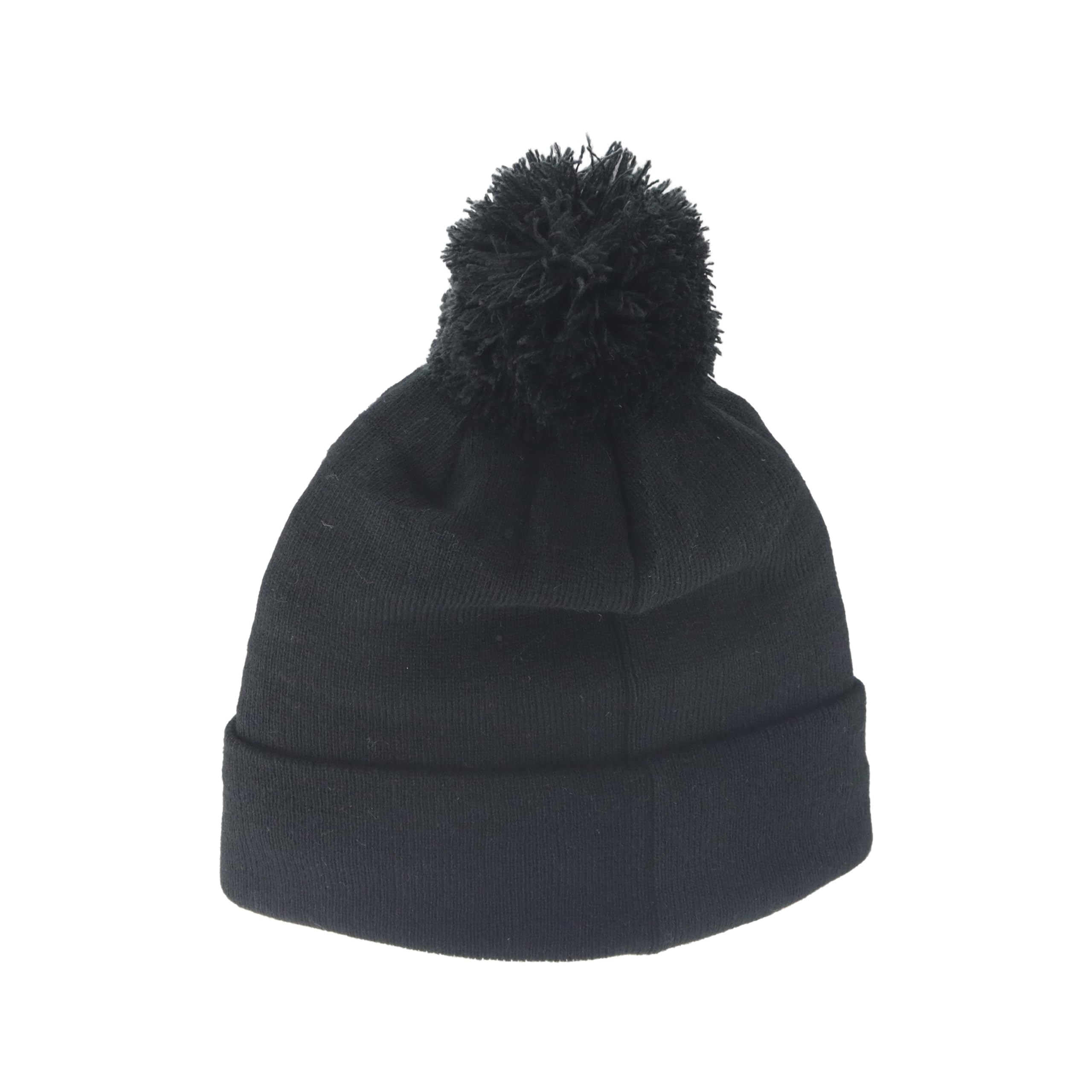ZHATS Standard NCAA Officially Licensed Pom Beanie Patch Switchback Black, One Size