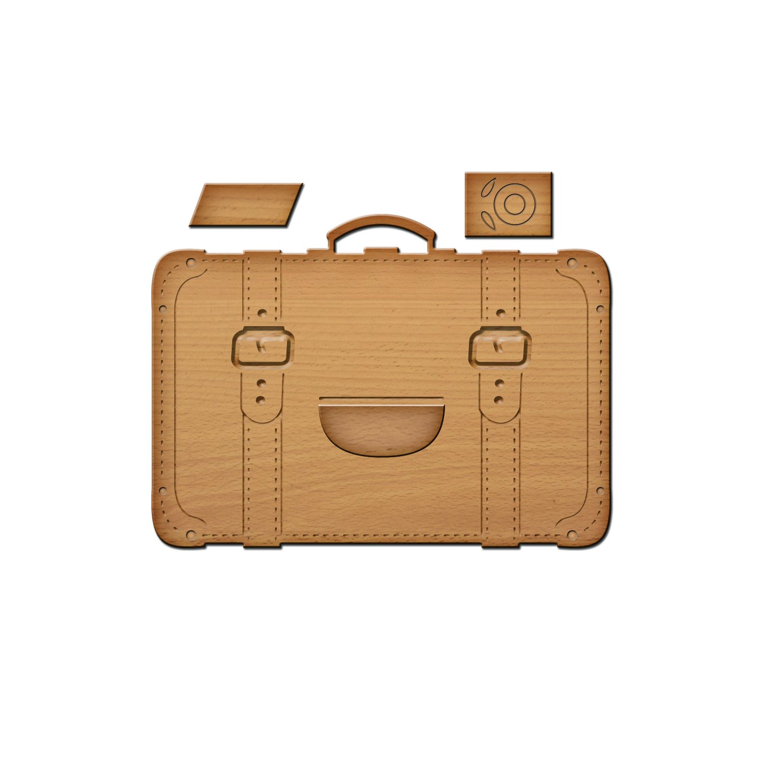 Spellbinders International Luggage Shapeabilities Die, Brown