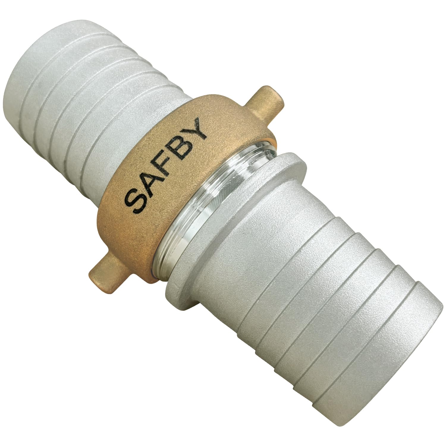 Juego de acoplamiento de vástago de manguera de aluminio, 2 pulgadas, 75 PSI (2 pulgadas)