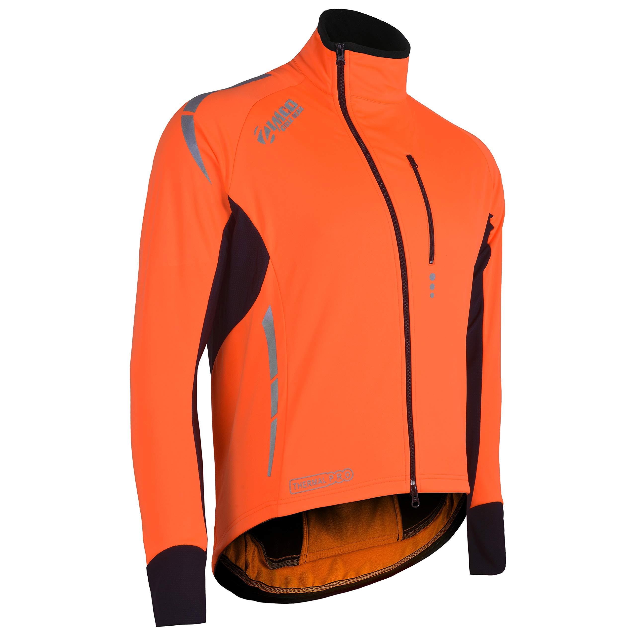 Zimco Pro Men Winter Cycling Jackets High Viz Bicycle Jersey Windproof Thermal Insulated Jacket