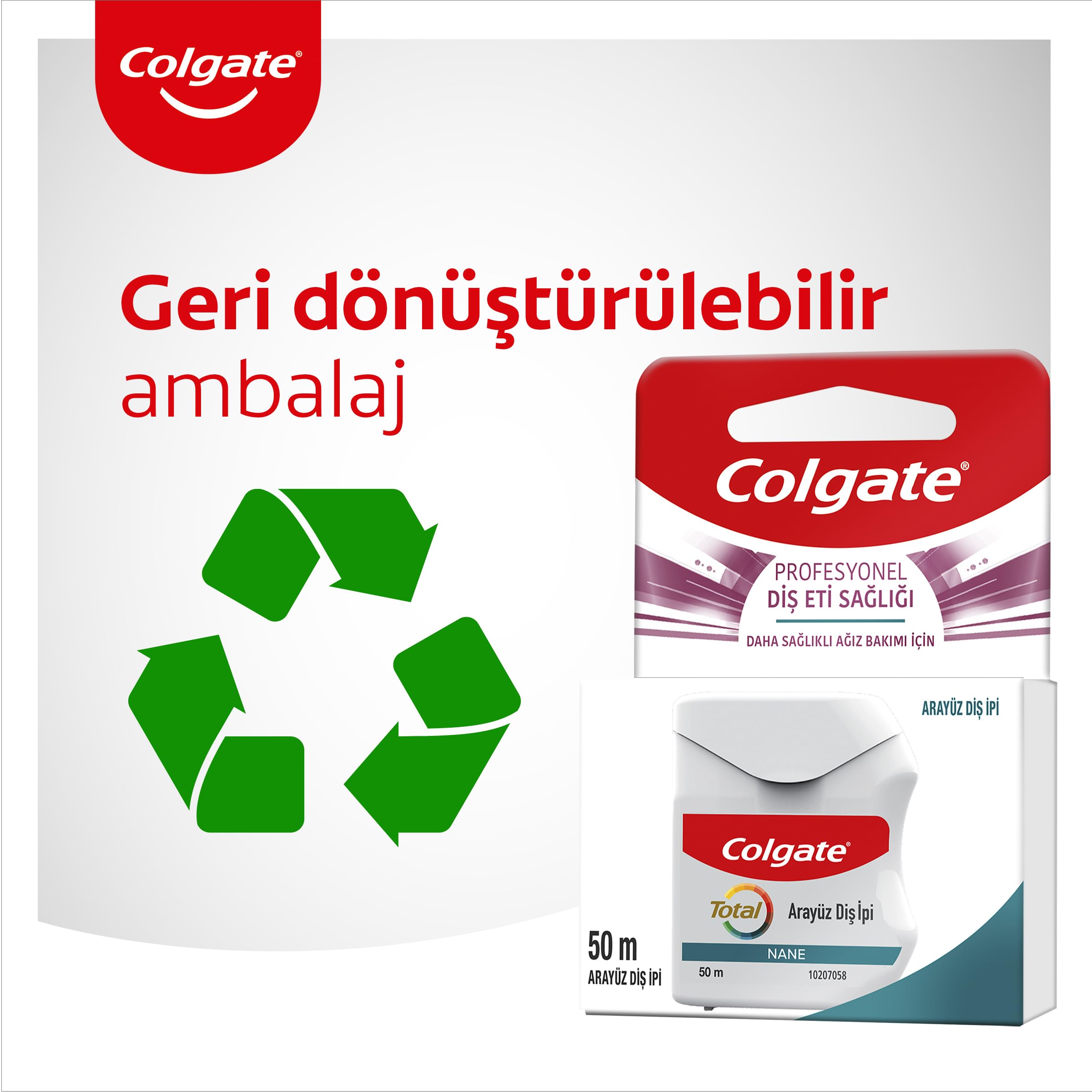 Colgate Total Profesyonel Diş Eti Sağlığı Arayüz Diş İpi 50 m
