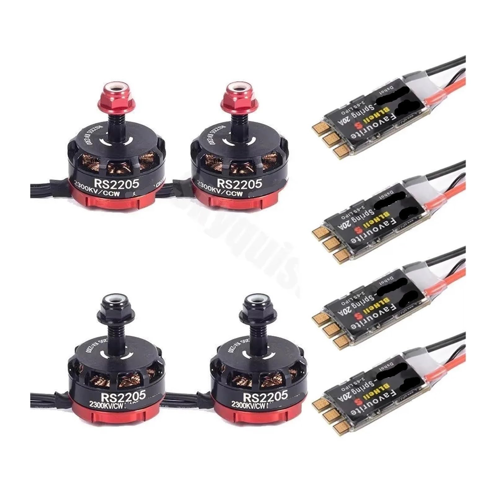 Motore Brushless RS2205 2300KV + ESC BLHeli_S 20A Combo per FPV Drone Corsa QAV250 X210