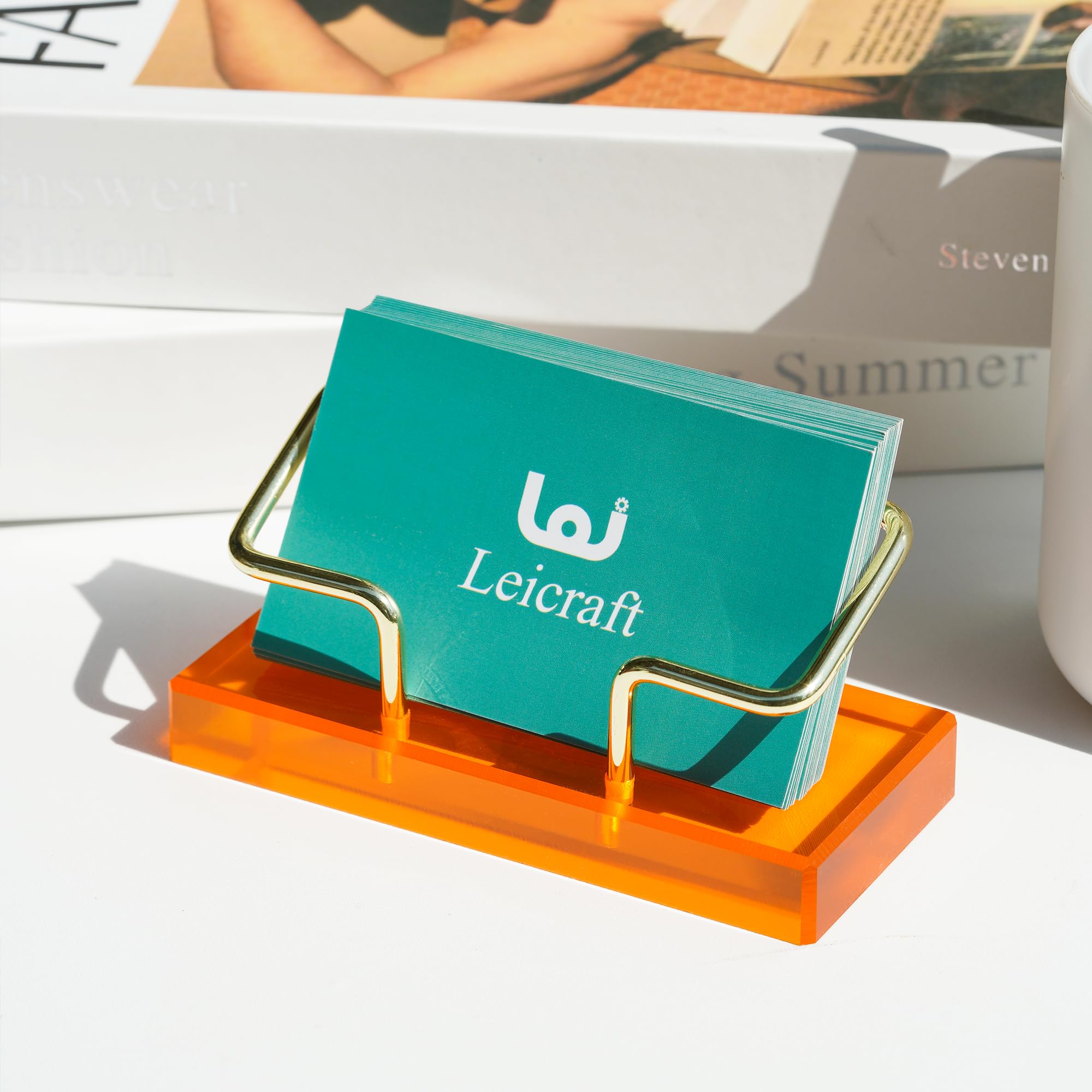 Modern Business Card Holder - Desk Organizer -3