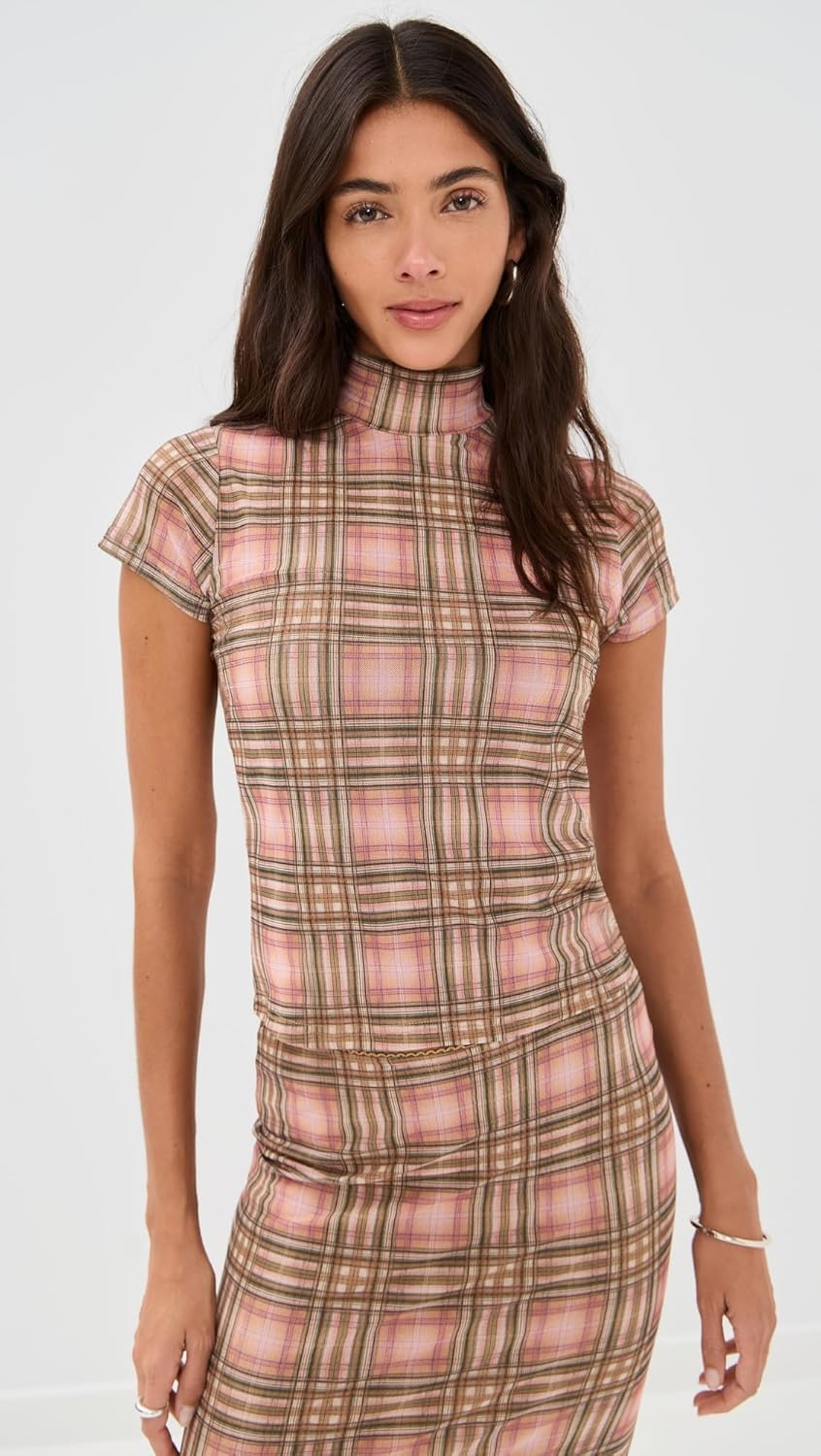 Another Girl Women's Mesh Print Top - Image 2