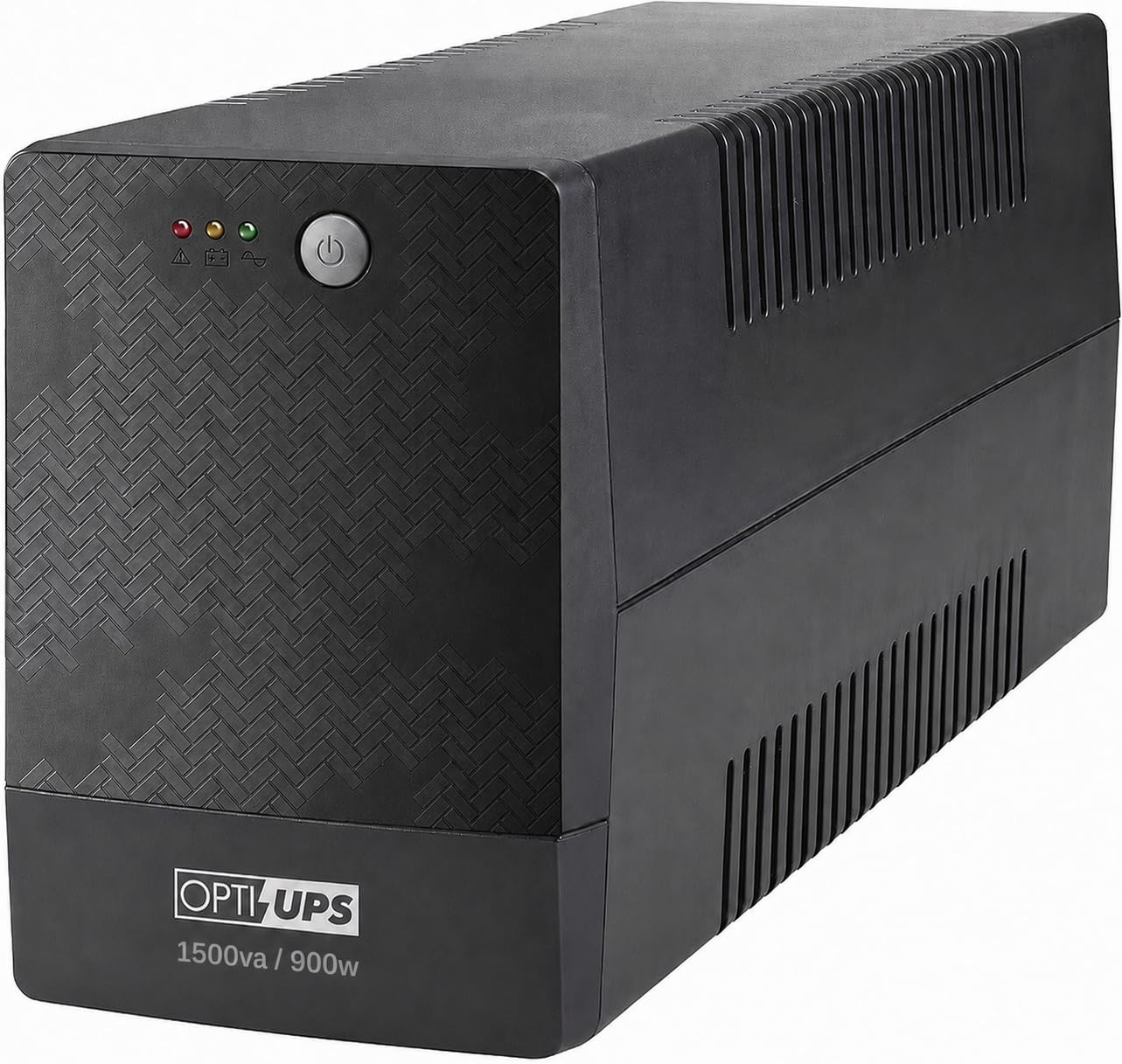 OPTI-UPS (European 230 Volts) Line Interactive UPS Battery Backup with AVR Surge Protection - Uninterruptible Power Supply – Please See Picture (Black, 1500va)