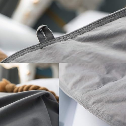 Miniatura 7 de Edredón de plumón de ganso blanco fusión, pesado y cálido para el invierno, relleno de plumón 650, exterior de 100% algodón, 300 hilos,