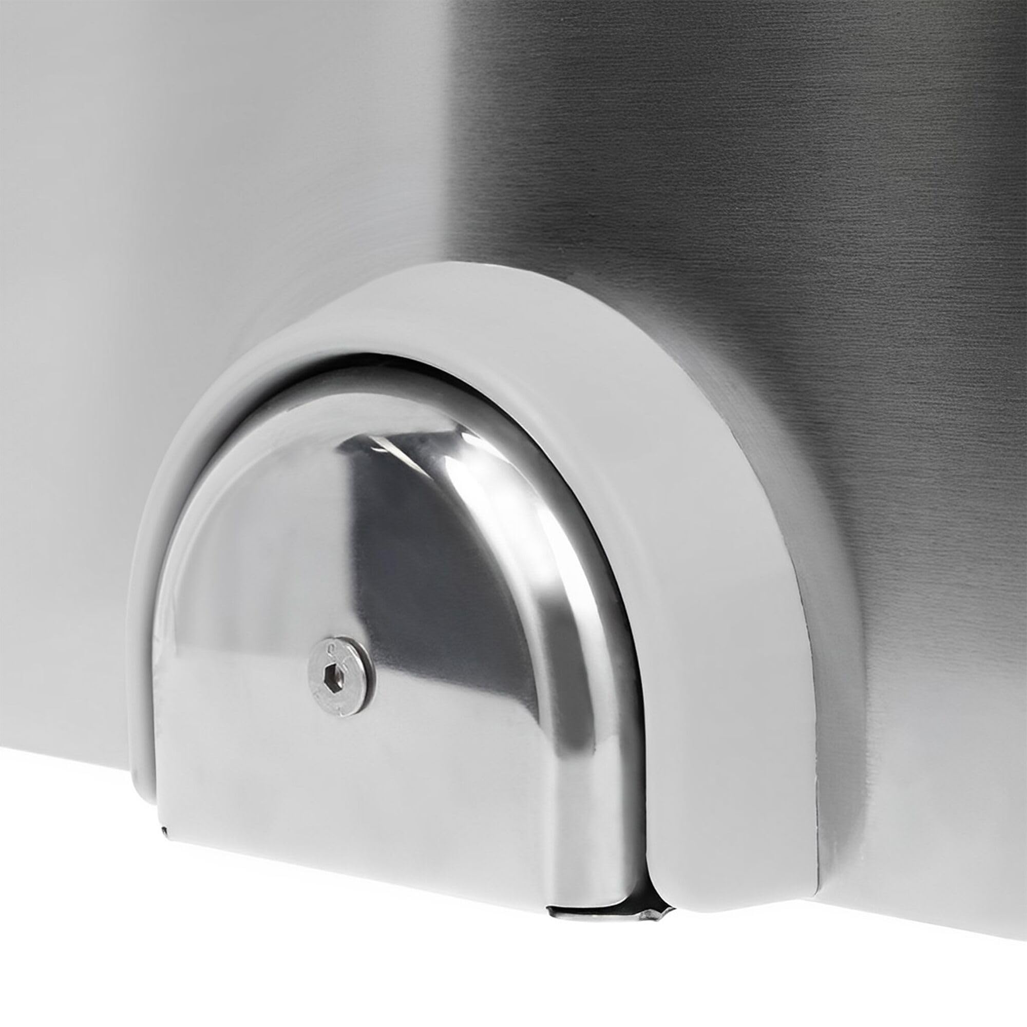 Handwaschbecken - Edelstahl - mit Wasserhahn, Kniebedienung & Seifenspender | Hygienische Kniebedienung, robuster Edelstahl AISI 304, einfache Wandmontage, integrierter Seifenspender, pflegeleicht