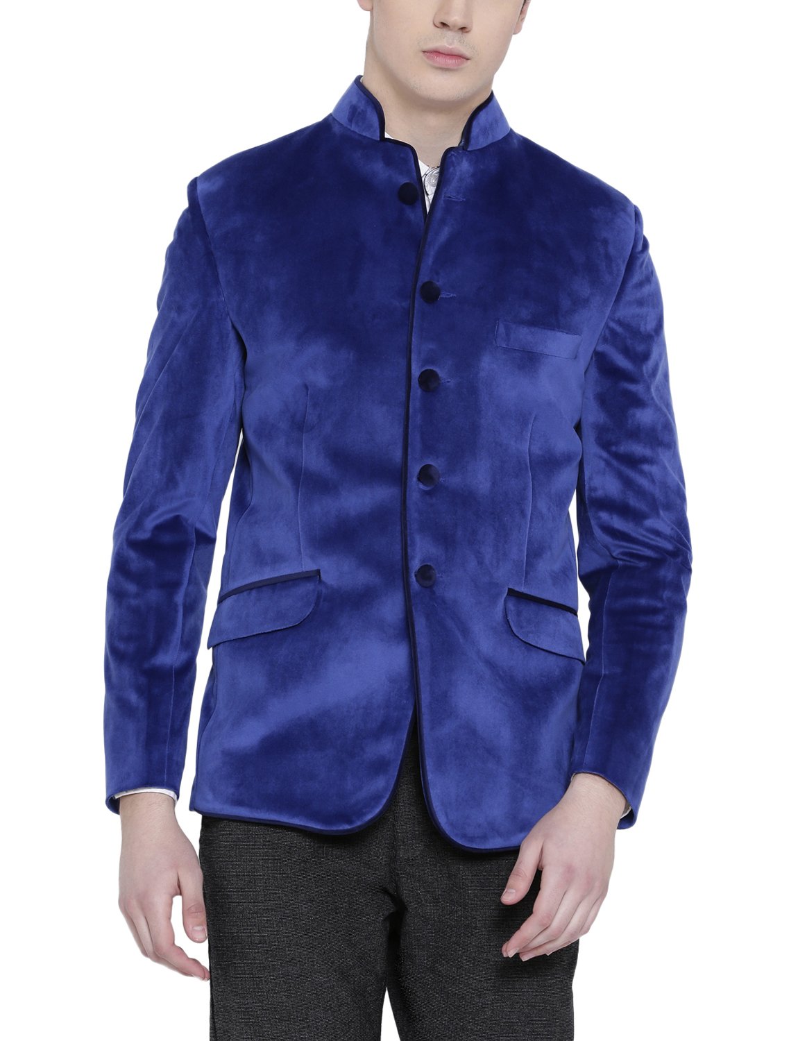 PLATINUM STUDIO Men's Notch Lapel Regular Blazer