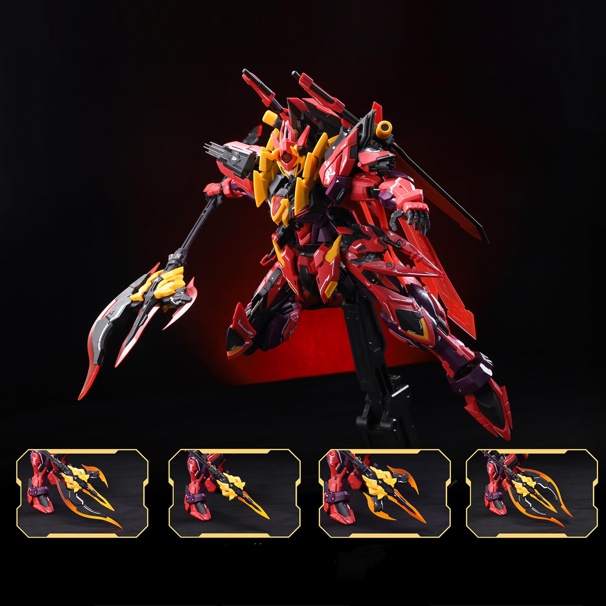 TOYVERSE CANG-Toys 1/100 Model Kit War of The God, Huaxia Sector YANDI Deluxe Edition, scheletro in lega, modello di Mecha in plastica da assemblare, 15 anni in più