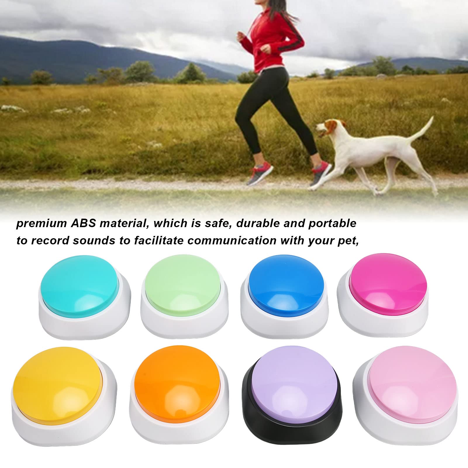 SIXRUN 6er-Set Sprachknöpfe Für Hunde - Aufnahmeknöpfe Zur Tierkommunikation