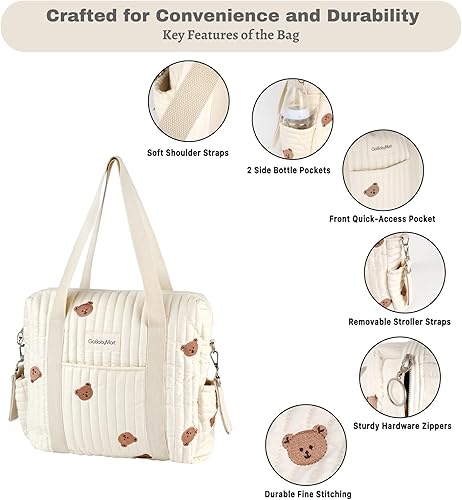 Miniatura 3 de Bolsa de pañales, Bolsa de maternidad, Bolsa de pañales de viaje, Bolso de bebé multifunción, Bolsas de pañales para bebés, Bolsa de mensajero