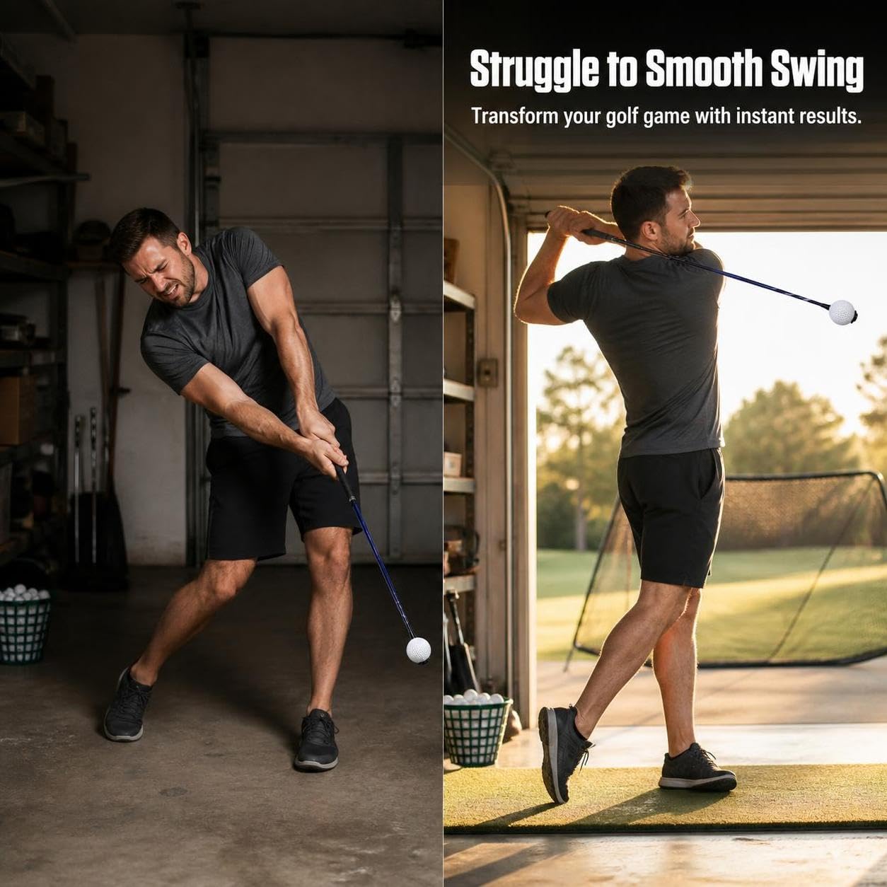 Golf-Schwungtrainer für Schwungtraining, Style to 2