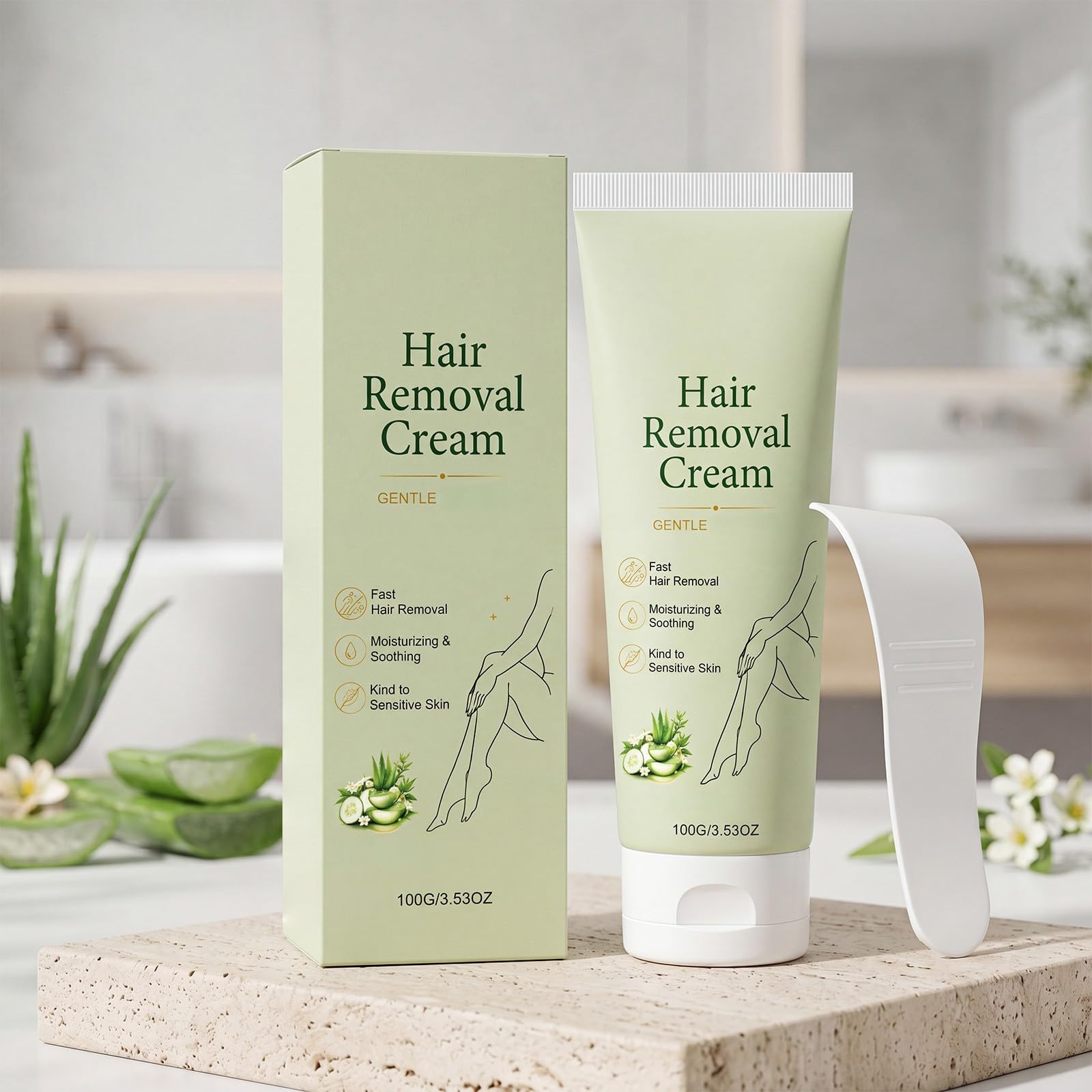 Crema depilatoria, depilazione delicata | Crema depilatoria per gambe, ascelle e schiena, elimina i peli spessi e ostinati, delicata sulla pelle sensibile