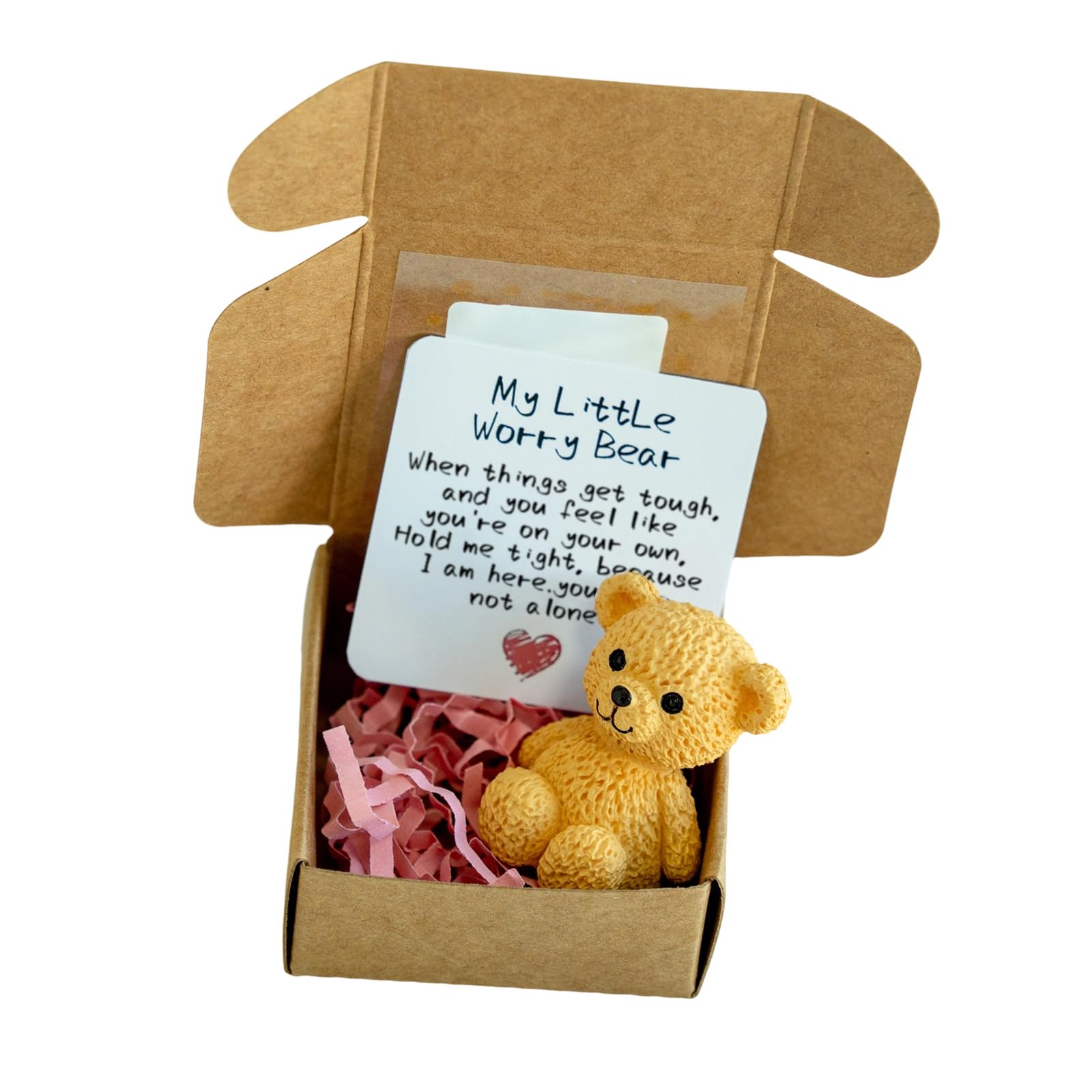 Oxxggkao Portable PVC Bear Candy Holder with Greeting Card Decorative Party Gifts Keepsakes Box for Special Event Holiday Bear Present Box