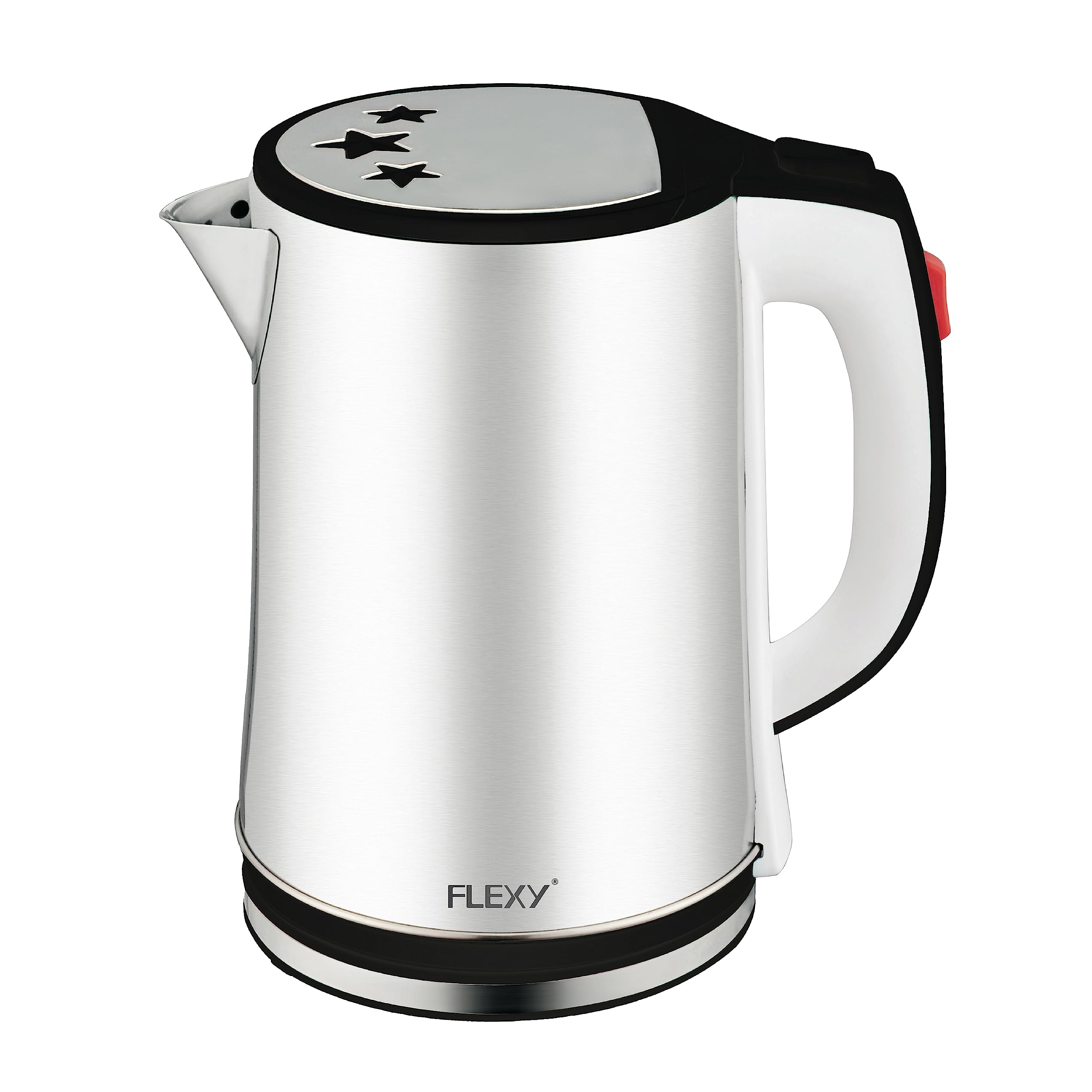 FLEXY® 2.5L Stainless Steel Electric Kettle | 1500W, Removable Base | Boil-Dry Protection | Auto Shut-Off