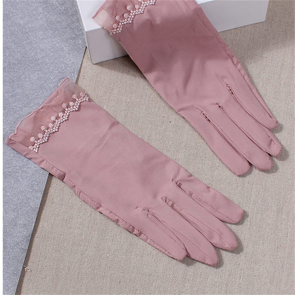 Gloves Women's Breathable Riding Women's Driving Touch Screen Ice Silk Thin Lace
