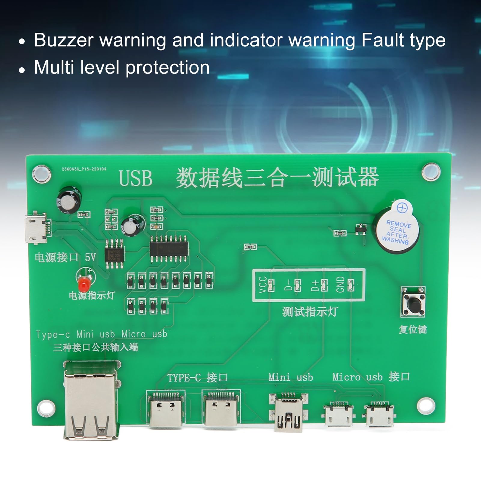 MODULO SCHEDA DI prova USB tipo C PD Decoy 5~20 V scheda di prova