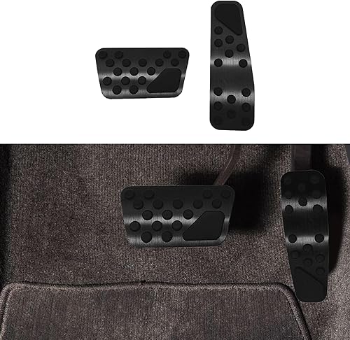 Middrivr - Cubiertas para pedales de coche para Dodge Challenger 2008-2023 Charger 2011-2023 Chrysler 300 300C 2009-2019, cubiertas de freno y
