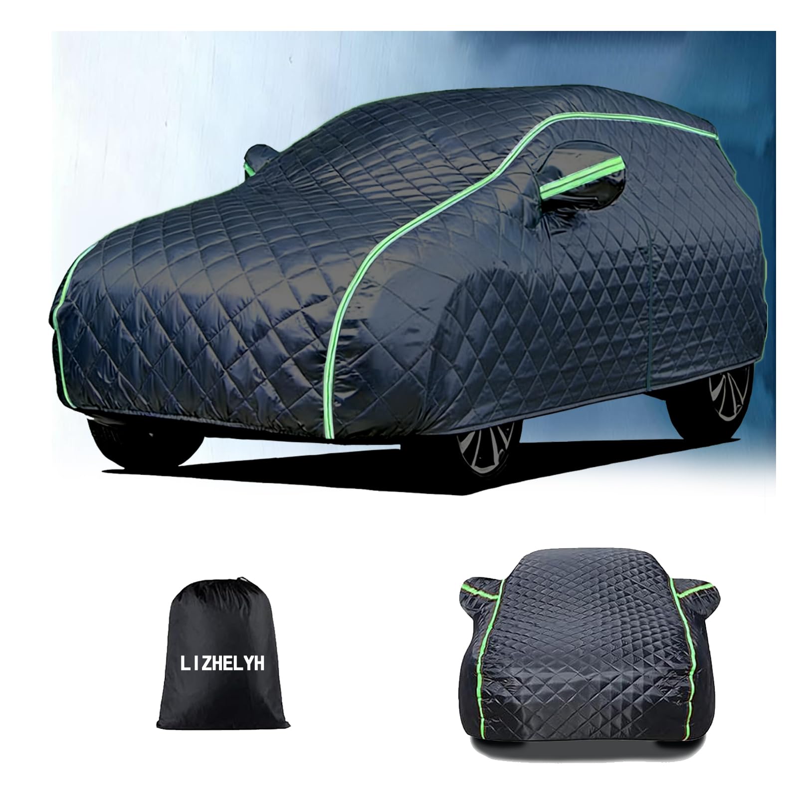 Telo Antigrandine per Auto per Hyundai Kona N-Line (2021-2026), Copri Auto Anti Grandine Fodera Interna in Morbido Cotone, Grandine, Gelo e Calore Estivo, Impermeabile e Antivento Il9