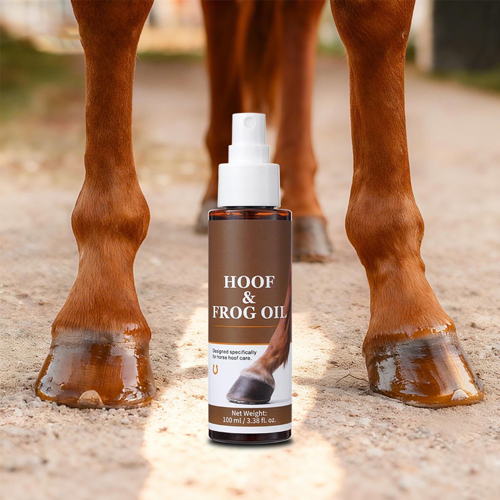 Cura per zoccoli di cavallo, 100 ml, soluzione idratante e rinforzante, indurente di , per uso quotidiano esterno, box paddock fattoria corsa solitario autunno inverno capra