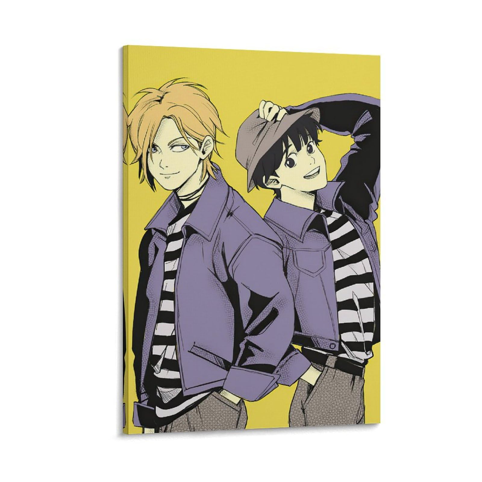 PAXIAOROU BANANA FISH Anime Poster (1) Artworks Canvas Poster Room Aesthetic Wall Art Prints Home Modern Decor Gifts Framed-unframed 12x18inch(30x45cm)