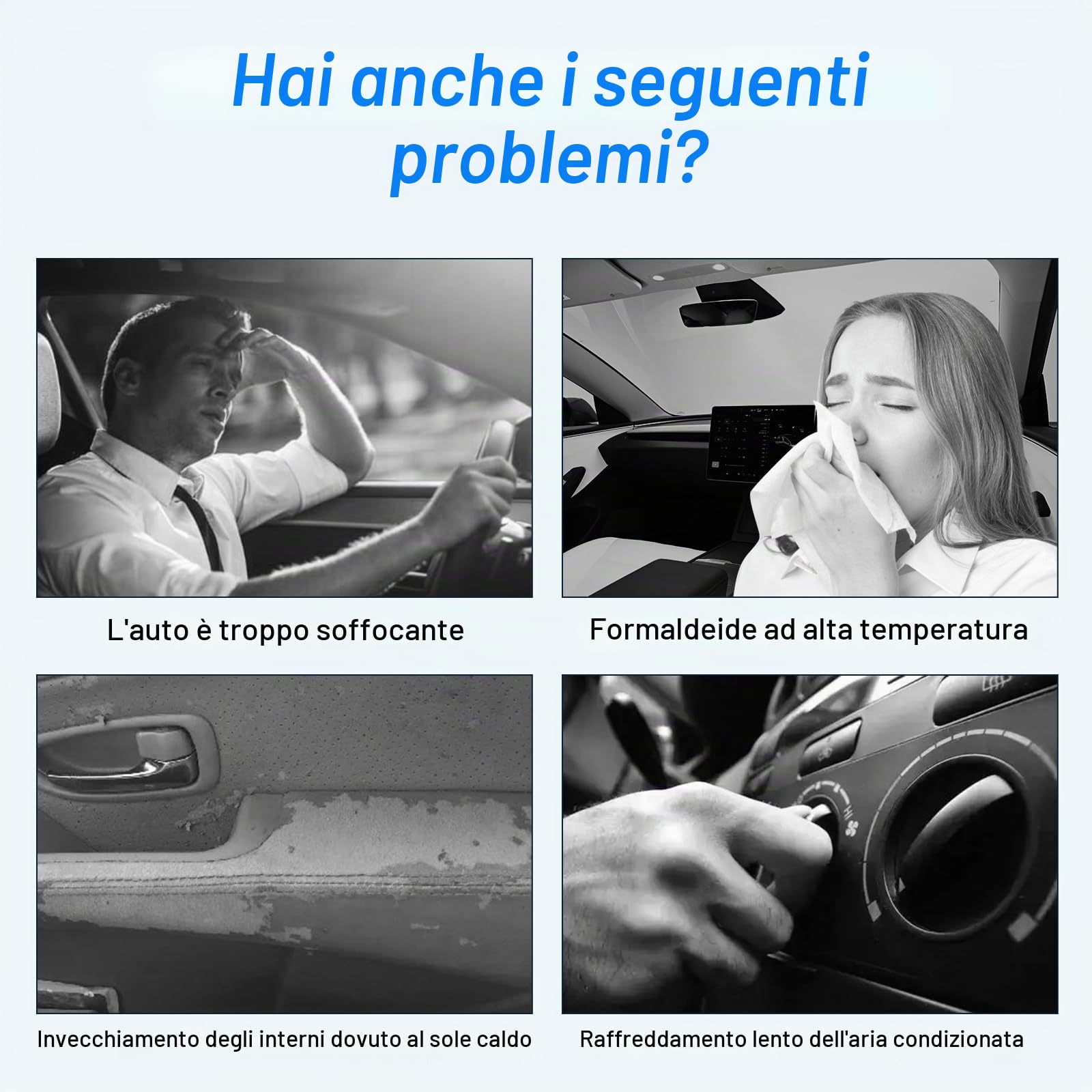 KUNGKIC Per Fiat 500 2008-2023 Abarth 595 2012-2023 parabrezza auto parasole pieghevole blocca i raggi UV parasole (parabrezza anteriore)