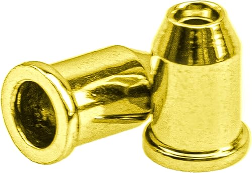 Miniatura 2 de 36 casquillos de metal para guitarra Yootones a través del cuerpo, virolas de montaje de cuerdas compatibles con repuesto de guitarra (dorado)