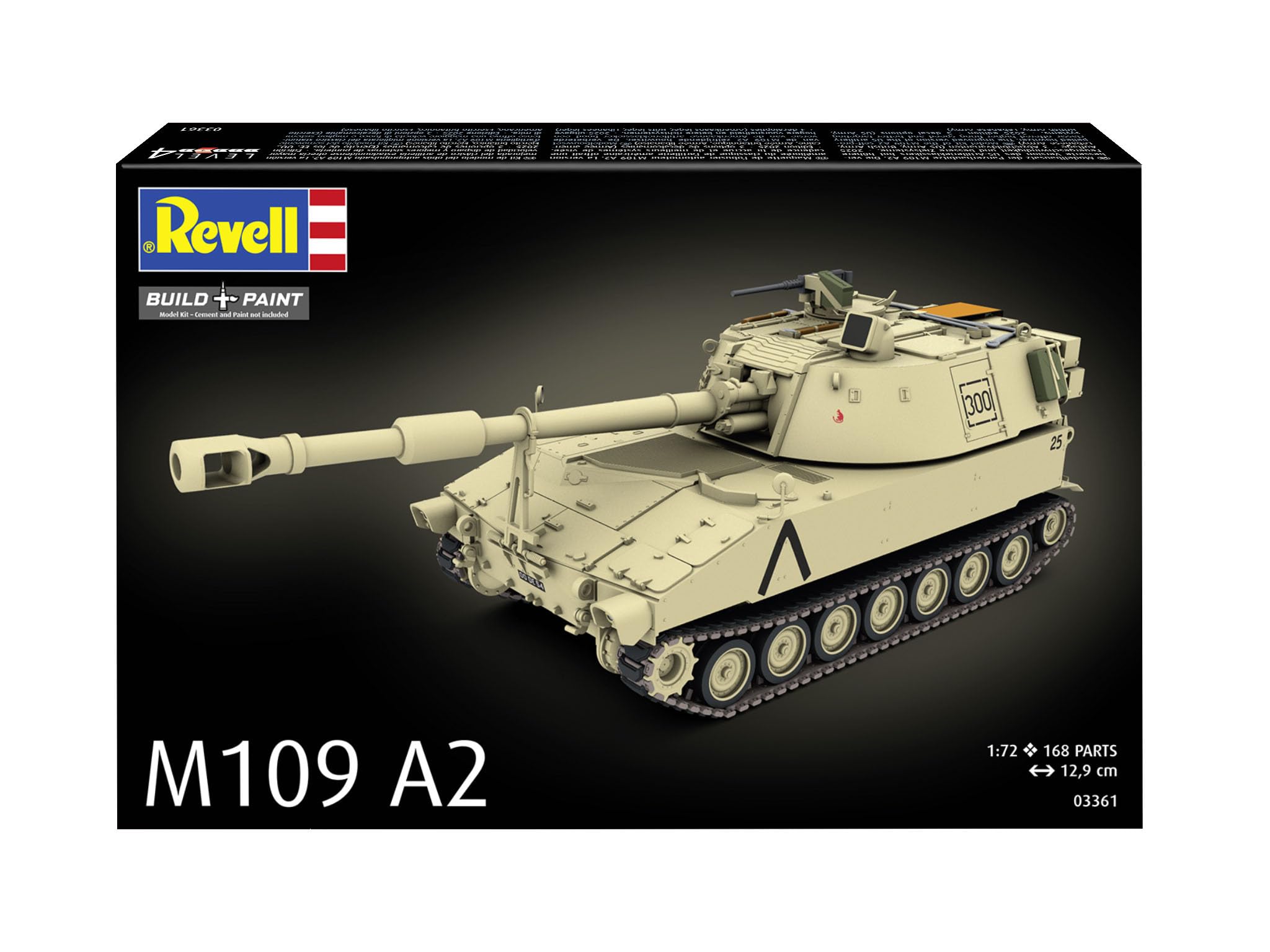 Revell 03361 M109 A2 1:72 Kit modellino in plastica non costruita/non verniciata