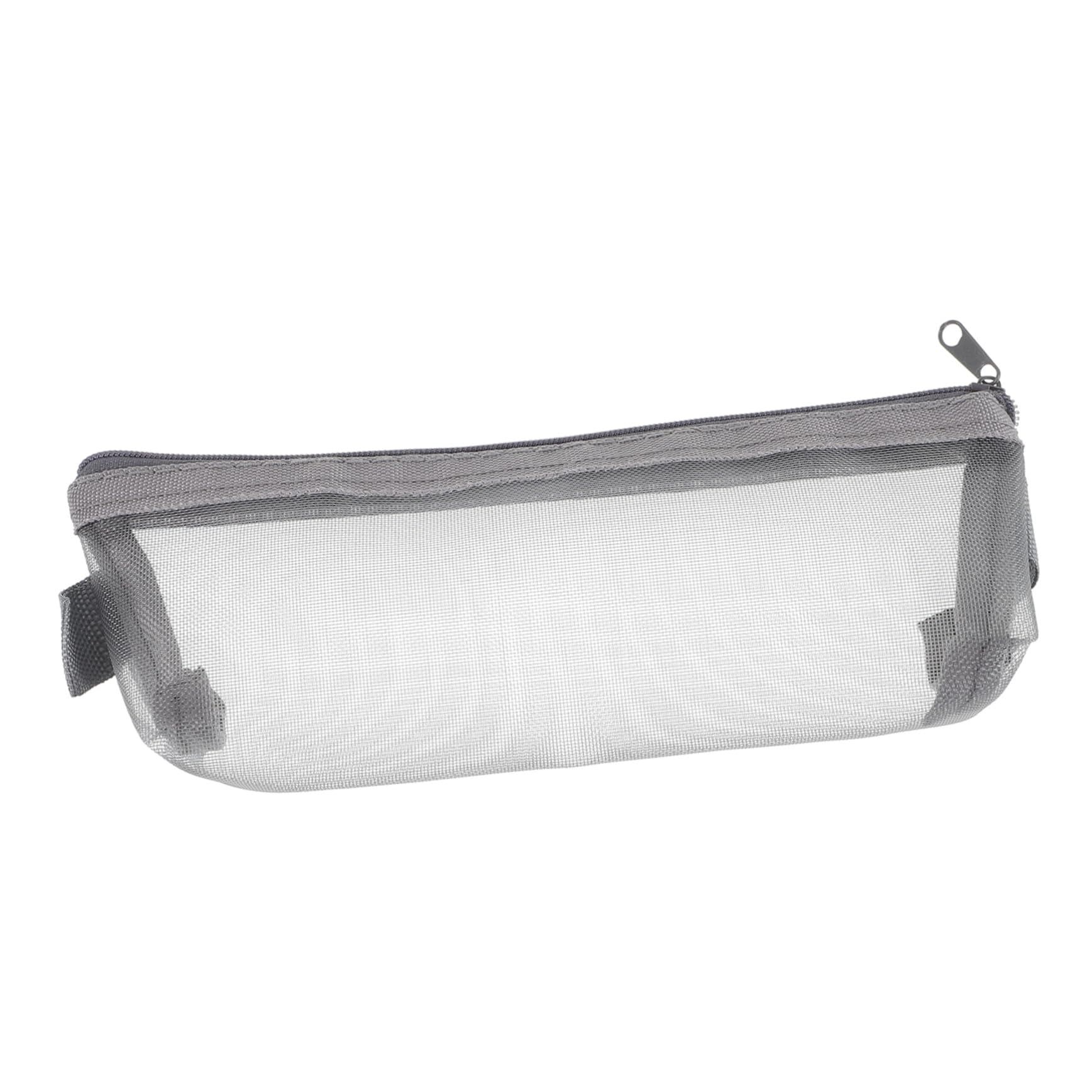 SHINEOFI Pochette Filet Trousse Transparente Double Compartiment Grande Capacité pour Ranger Crayons Et Fournitures Scolaires avec Fermeture Éclair Robuste