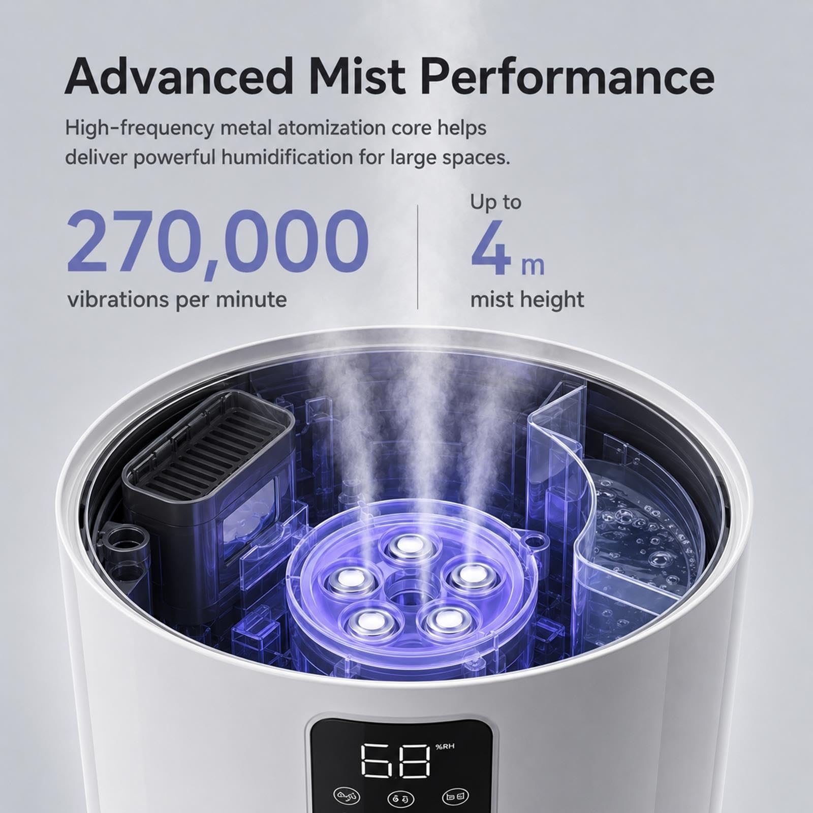 Umidificatore D'aria Commerciale 25L Per Grandi Ambienti E Le Piante