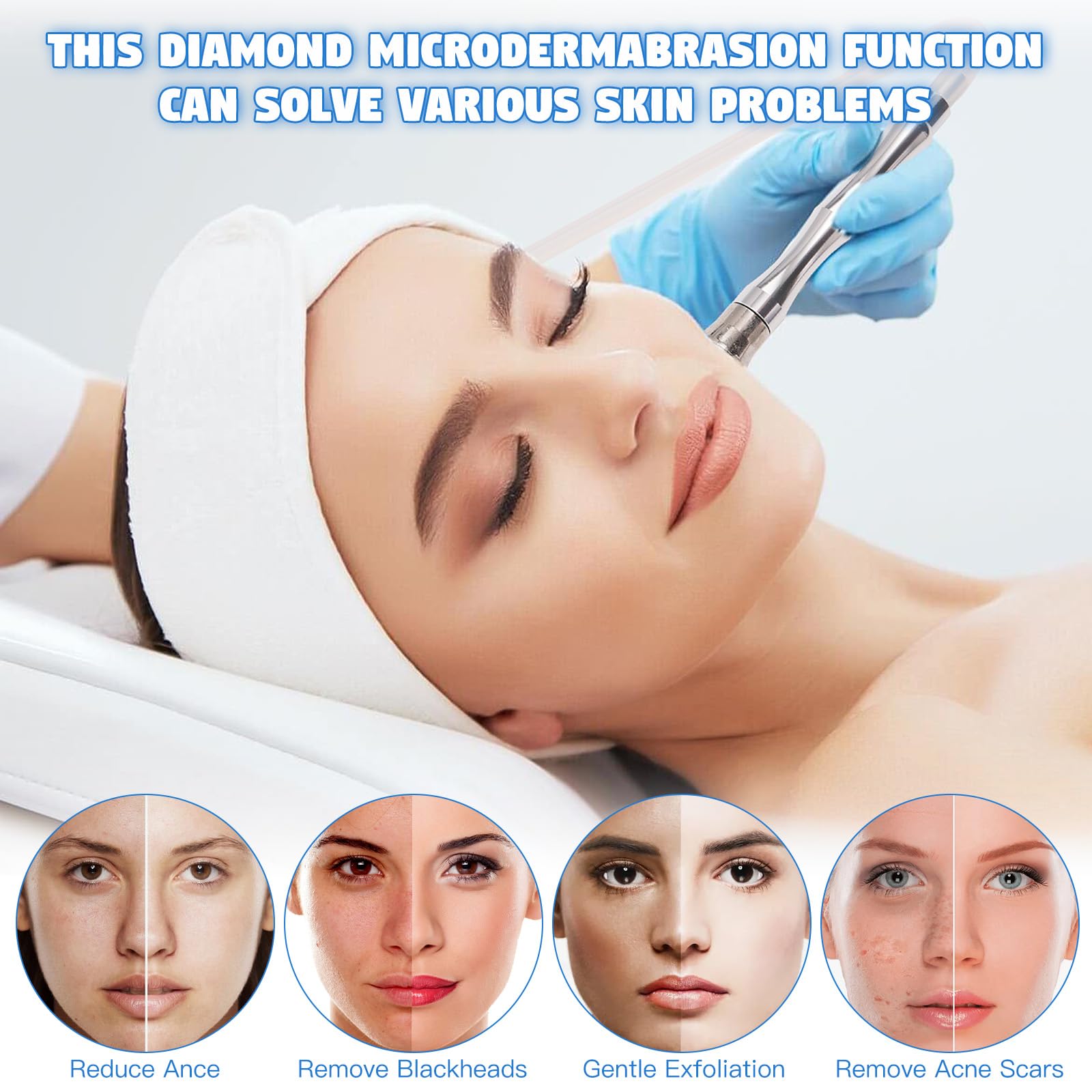 Amazon.com: Upgraded 2 IN1 Diamond Microdermabrasion Machine