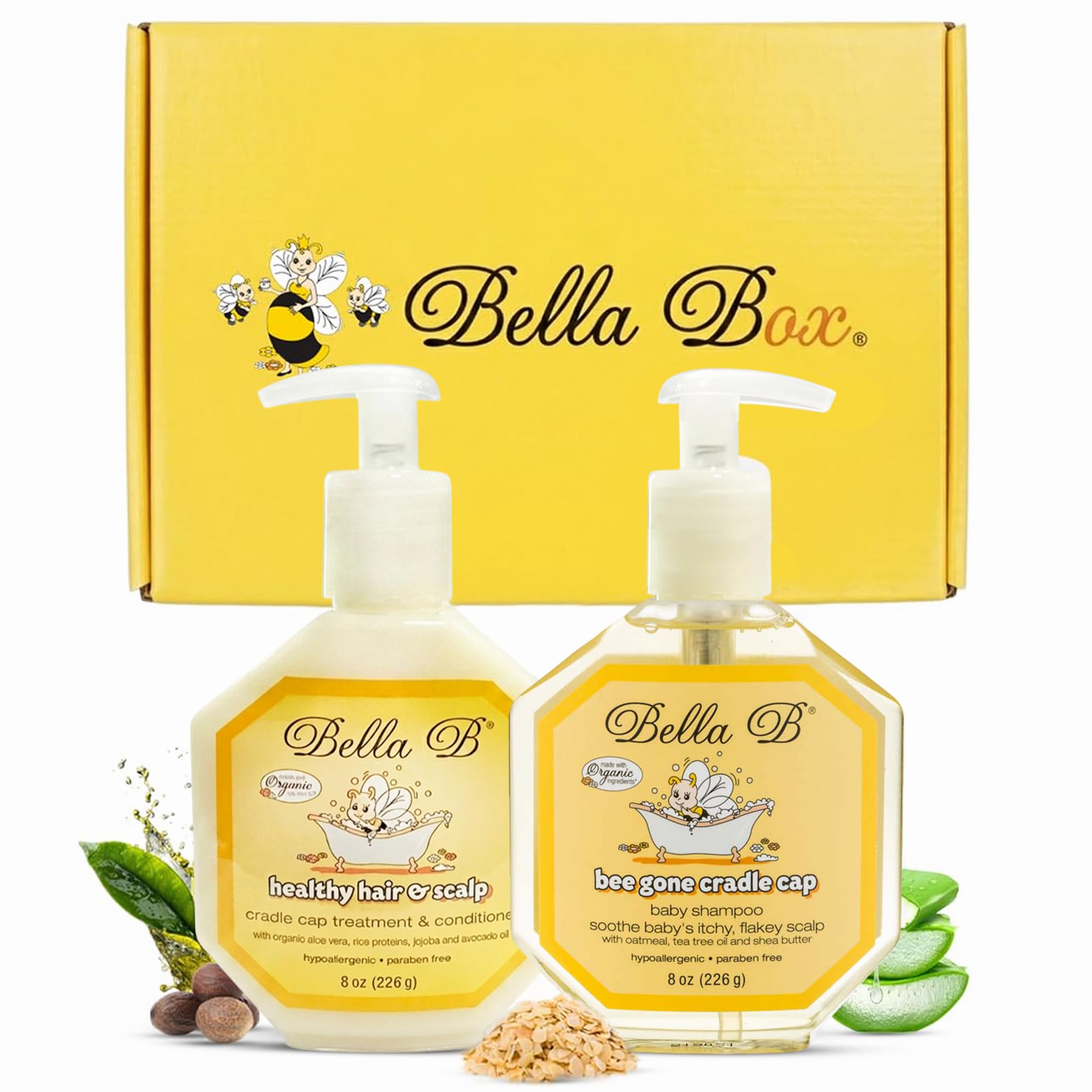 Amazon.com: BELLA B GIFT SET Organic Cradle Cap Shampoo