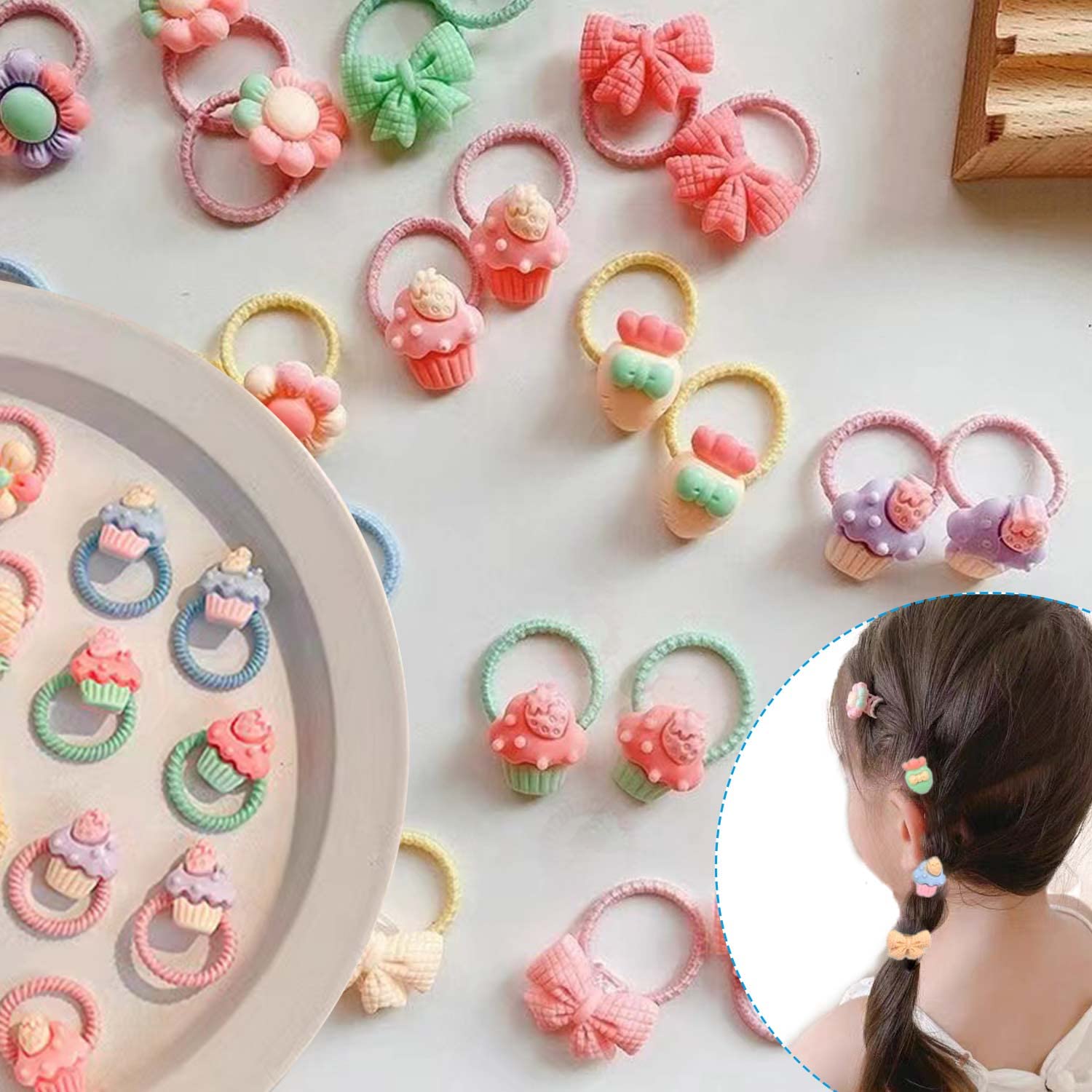 Girl's Hair Elastic Bands - Image 2
