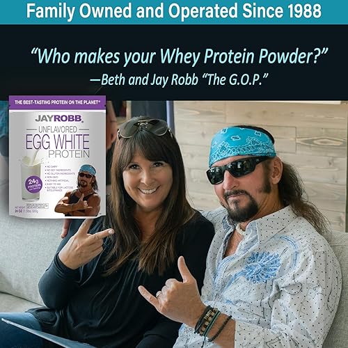 Miniatura 9 de Jay Robb Egg White Protein Powder- Proteína de clara de huevo en polvo, baja en carbohidratos, Keto, vegetariana, sin gluten, sin lactosa, azúcar