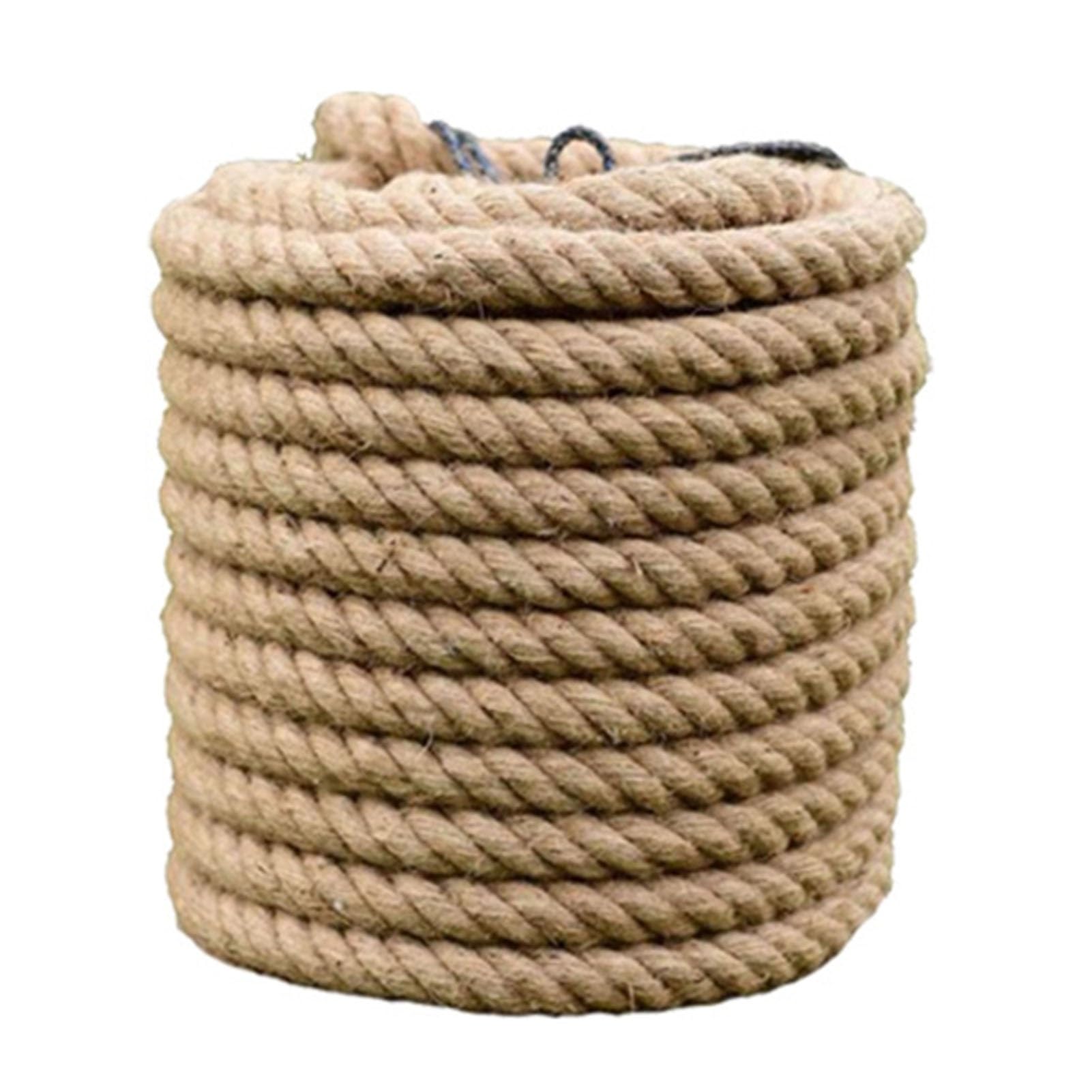 Vnook Spago for decking Corda di Iuta Corda di Canapa Spessa Naturale Corda di Manila Intrecciata Decorazione del Giardino Corda di spago paesaggistica Fai-da-Te (Size : 10mm)