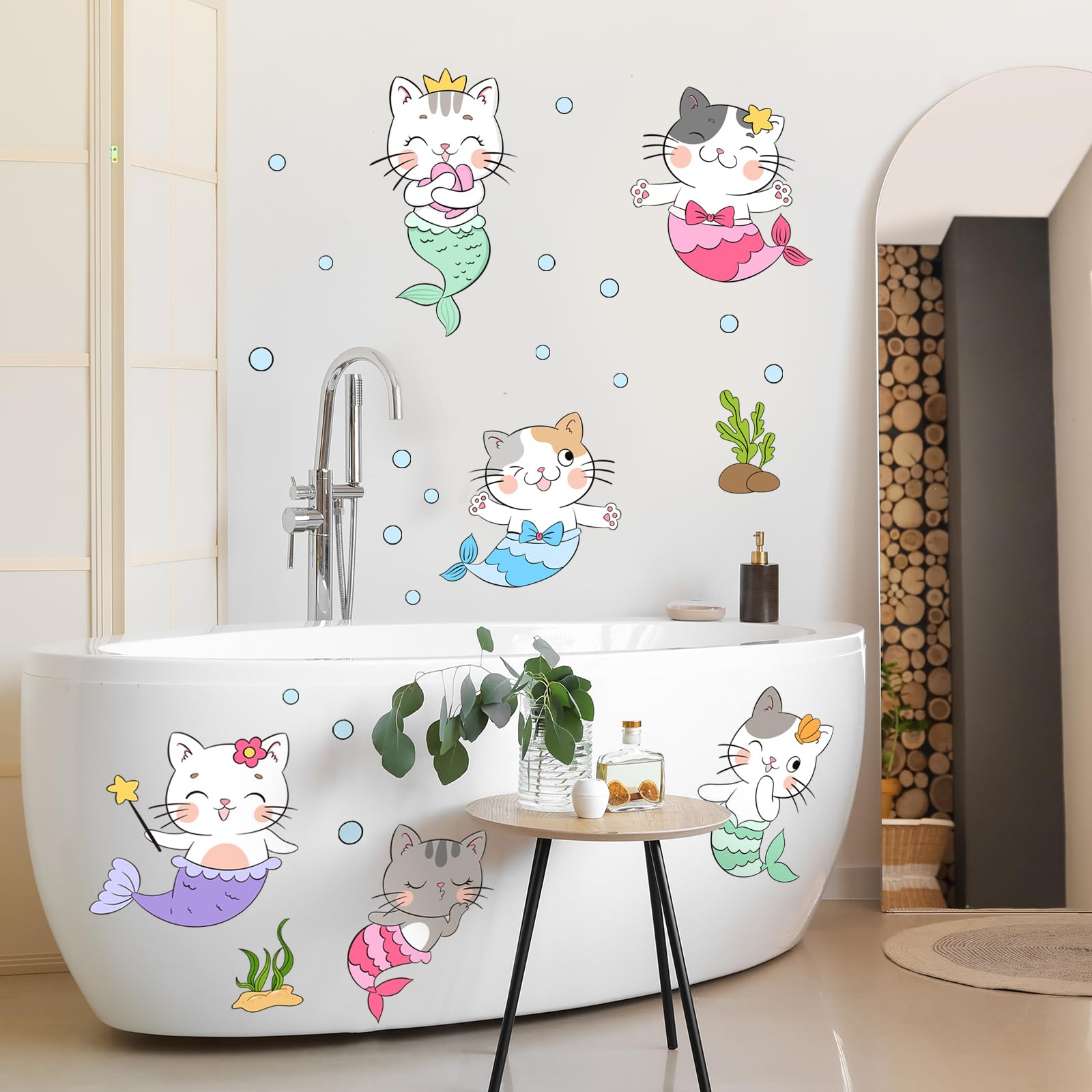 Buer Homie Cat Wall Stickers for Children Funny Cat Wallpaper Stickers, Glass Animals Vinyl - Image 3