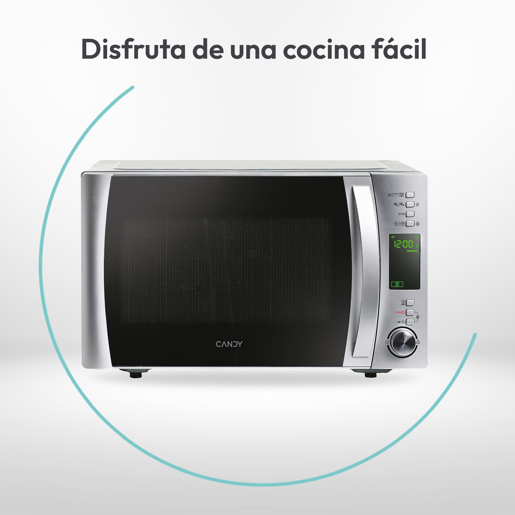 Candy CMXG22DS/ST Microondas con Grill 22L 1250W 40 Programas Digital Inox